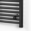 Uscător de prosoape curbat radiator 1400x500 mm negru