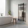 Radiator curbat pentru uscător de prosoape 1400x600 mm negru