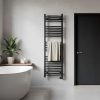 Radiator curbat pentru uscător de prosoape 1600x500 mm negru