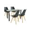 Set de masa Merlo 4-1 negru