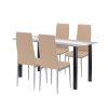 Denton 4+1 set de luat masa bej-gri
