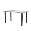 Set de sufragerie Denton 4+1 alb-negru