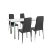 Set de masa Verna 4-1 negru-negru