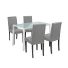 Set de masa Mira 4-1 alb-gri