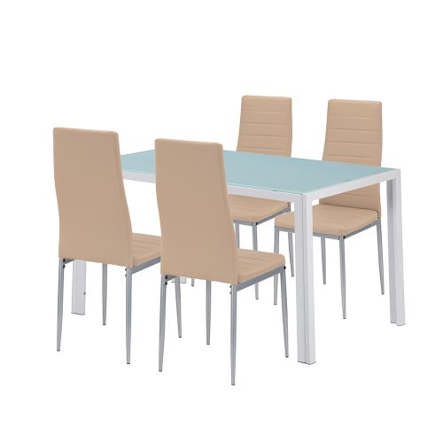 Mabel 4+1 set de luat masa bej-gri