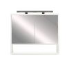 Dulap cu oglinda Luna 80, alb, superior