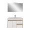 Mobilier complet de baie Luna Prime 80, stejar Sonoma-alb