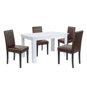 Set de masa Leon 4-1 alb-maro