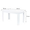 Masa de dining Yorki Standard 140x80 cm alba