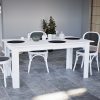 Masa de dining Yorki Standard 160x90 cm alba