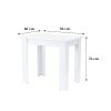Masa de dining Yorki Standard 86x60 cm alba
