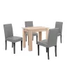 Set de masa Leon 4-1, gri stejar Sonoma