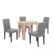 Set de masa Leon 4-1, gri stejar Sonoma