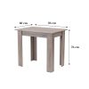Masa de dining Yorki Standard 86x60 cm stejar yorki