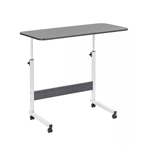 Masă pentru laptop cu înălțime reglabilă 80x40 cm negru