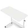 Masă pentru laptop cu înălțime reglabilă 80x40 cm alb