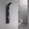 Panou de dus cu hidromasaj Alegro Black, otel inoxidabil