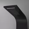 Panou de dus cu hidromasaj Alegro Black, otel inoxidabil