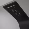 Panou de dus cu hidromasaj Alegro Black, otel inoxidabil