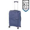 Valiza medie Travelux Endure cu hardtop 42x65x24 cm albastru inchis