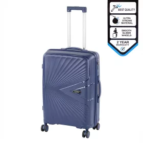 Valiza medie Travelux Endure cu hardtop 42x65x24 cm albastru inchis