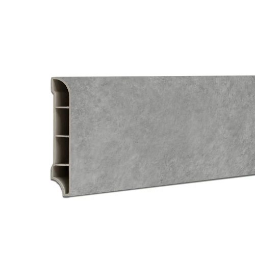 Vinil SPC margine de podea Harbor beton gri 2400x60x12 mm