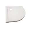 Cadita de dus acrilica joasa curbata Modena Slim, dimensiune 80x80x5,5 cm