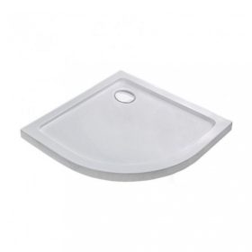 Cadita de dus acrilica joasa curbata Modena Slim 90x90x5.5 cm