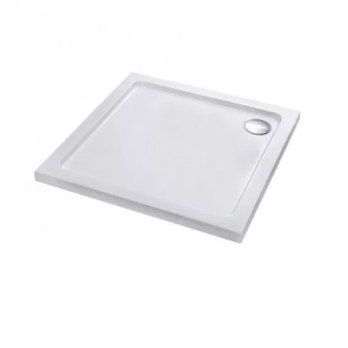 Cadita de dus acrilica joasa, patrata, Modena Slim, 80x80x5,5 cm