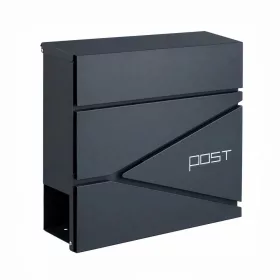   Homepost cutie poștală pentru exterior cu suport pentru ziare blocabilă antracit
