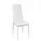 Scaun de masa Tino NOVA, piele textila alba - metal - alb