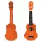Chitară Ukulele din lemn pentru copii, 4 corzi din nylon maro