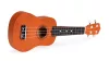 Chitară Ukulele din lemn pentru copii, 4 corzi din nylon maro