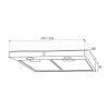 Hota de bucatarie incorporata MODO 60 INOX 60 cm latime 80W