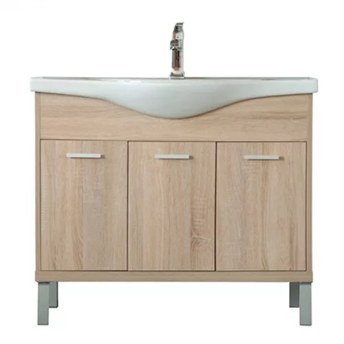 Dulap inferior Nerva 105 cm cu lavoar, stejar Sonoma