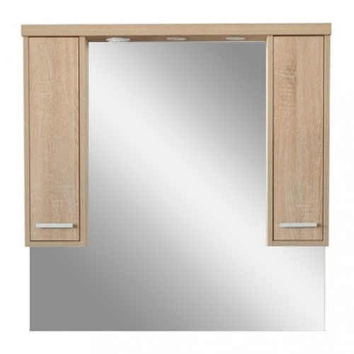 Dulap suspendat cu oglinda Nerva 105 cm, stejar Sonoma