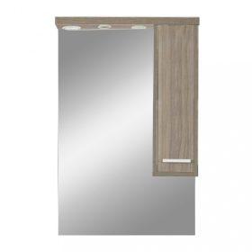 Dulap suspendat cu oglinda Nerva 65 cm, ulm Rauna