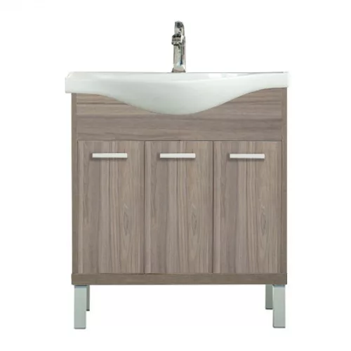 Dulap inferior Nerva 75 cm cu lavoar, ulm Rauna