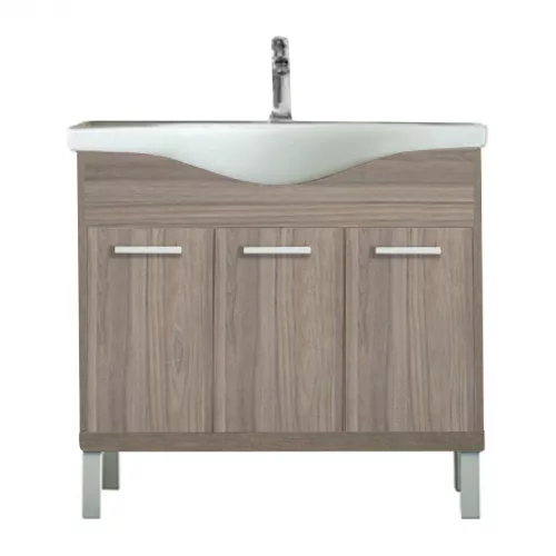 Dulap inferior pentru mobila Nerva 85 cm, cu lavoar, ulm Rauna