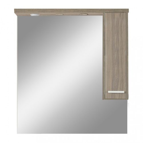 Dulap suspendat cu oglinda Nerva 85 cm, ulm Rauna