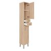 Dulap inalt Nerva 35 cu 2 usi, 2 sertare, stejar Sonoma