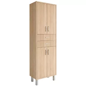 Dulap inalt Nerva 60 cu 4 usi, 2 sertare, stejar Sonoma