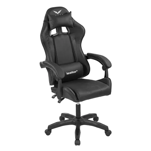 Raven gamer birou scaun pivotant negru