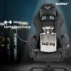 Raven gamer birou scaun pivotant negru