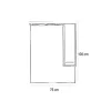 Mobilier complet de baie Nerva 75 alb