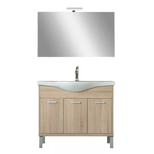 Mobilier complet de baie Nerva Prime 105, stejar Sonoma