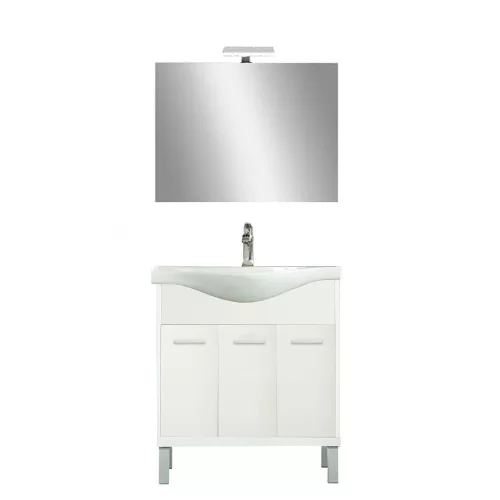 Mobilier complet de baie Nerva Prime 75 alb