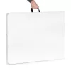 Masă de catering 180 cm, pliabilă în valiză, albă