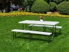 Masă de catering 180 cm, pliabilă în valiză, albă