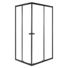 Olga SQ Element 80x90 negru pătrat cabină de duș fără tavă